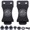 KYDEX Belt Clip for Holsters & Sheaths  (w/Fire Dept. Engraving) - (Fits 1.75in Belts) - (Inside-The-Waistband/IWB) - (USA Made) - (w/Mounting Hardware) - (2 Pack) view 1