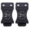 KYDEX Belt Clip for Holsters & Sheaths  (w/2nd Amendment - Stars Engraving) - (Fits 1.50in Belts) - (Inside-The-Waistband/IWB) - (USA Made) - (2 Pack) view 1