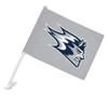 University of Wisconsin - Stout Secondary Logo Car Truck Flag with Window Clip On Pole Holder - Left Driver Side view 1
