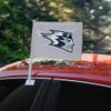 University of Wisconsin - Stout Secondary Logo Car Truck Flag with Window Clip On Pole Holder - Left Driver Side view 2