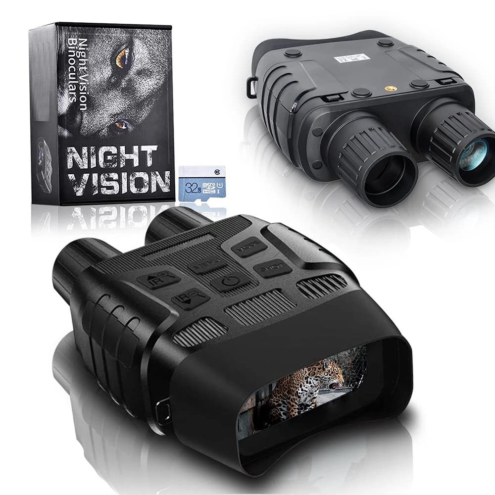 BUTXET Night Vision Binoculars for Adults, 2.31" TFT Display, Day and Night High-Power Binoculars with 4X Digital Zoom, IP54 Waterproof, 1080P FHD Infrared Digital Night Vision with 4X Digital Zoom