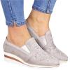 Ladmiple Walking Shoes Women Arch Support Size 12 Women's Slip on Sneakers Fashion Casual Athletic Gym Tennis Running Shoes Non Slip Comfort Breathable Platform Walking Shoes view 1