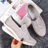 Ladmiple Walking Shoes Women Arch Support Size 12 Women's Slip on Sneakers Fashion Casual Athletic Gym Tennis Running Shoes Non Slip Comfort Breathable Platform Walking Shoes view 4