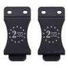 KYDEX Belt Clip for Holsters & Sheaths  (w/2nd Amendment - Stars Engraving) - (Fits 1.75in Belts) - (Inside-The-Waistband/IWB) - (USA Made) - (2 Pack) view 1
