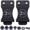 KYDEX Belt Clip for Holsters & Sheaths  (w/2nd Amendment - Stars Engraving) - (Fits 1.50in Belts) - (Inside-The-Waistband/IWB) - (USA Made) - (w/Mounting Hardware) - (2 Pack) view 1