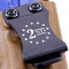 KYDEX Belt Clip for Holsters & Sheaths  (w/2nd Amendment - Stars Engraving) - (Fits 1.50in Belts) - (Inside-The-Waistband/IWB) - (USA Made) - (w/Mounting Hardware) - (2 Pack) view 4