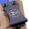 KYDEX Belt Clip for Holsters & Sheaths  (w/2nd Amendment - Stars Engraving) - (Fits 1.75in Belts) - (Inside-The-Waistband/IWB) - (USA Made) - (w/Mounting Hardware) - (2 Pack) view 4