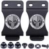 KYDEX Belt Clip for Holsters & Sheaths  (w/Punisher Skull - Live Without Limits Engraving) - (Fits 1.50in Belts) - (Inside-The-Waistband/IWB) - (USA Made) - (w/Hardware) - (2 Pack) view 1