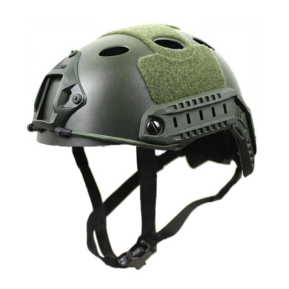 PJ Tactical Paintball Airsoft Helmet Fast Military Helmet with NVG Bracket and Side Guide Rail