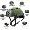 PJ Tactical Paintball Airsoft Helmet Fast Military Helmet with NVG Bracket and Side Guide Rail view 3