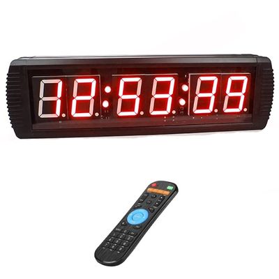 28.5In LED Clock for Marathon/Training/Climbing/Timing, HH:MM:SS 6 Digits Display, Stopwatch, 12/24 Hours, Shelf Or Wall Mount