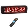28.5In LED Clock for Marathon/Training/Climbing/Timing, HH:MM:SS 6 Digits Display, Stopwatch, 12/24 Hours, Shelf Or Wall Mount