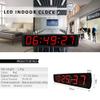 28.5In LED Clock for Marathon/Training/Climbing/Timing, HH:MM:SS 6 Digits Display, Stopwatch, 12/24 Hours, Shelf Or Wall Mount view 2