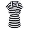 Regatta Childrens/Kids Bernessa Striped Towelling Poncho (3-4 Years) (Navy) view 3