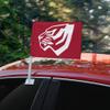 University of West Alabama Primary Logo Car Truck Flag with Window Clip On Pole Holder - Left Driver Side view 2