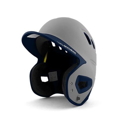 Boombah DEFCON Batting Helmet Gray/Navy NOSCAE - Size Junior 6 1/4" - 7"