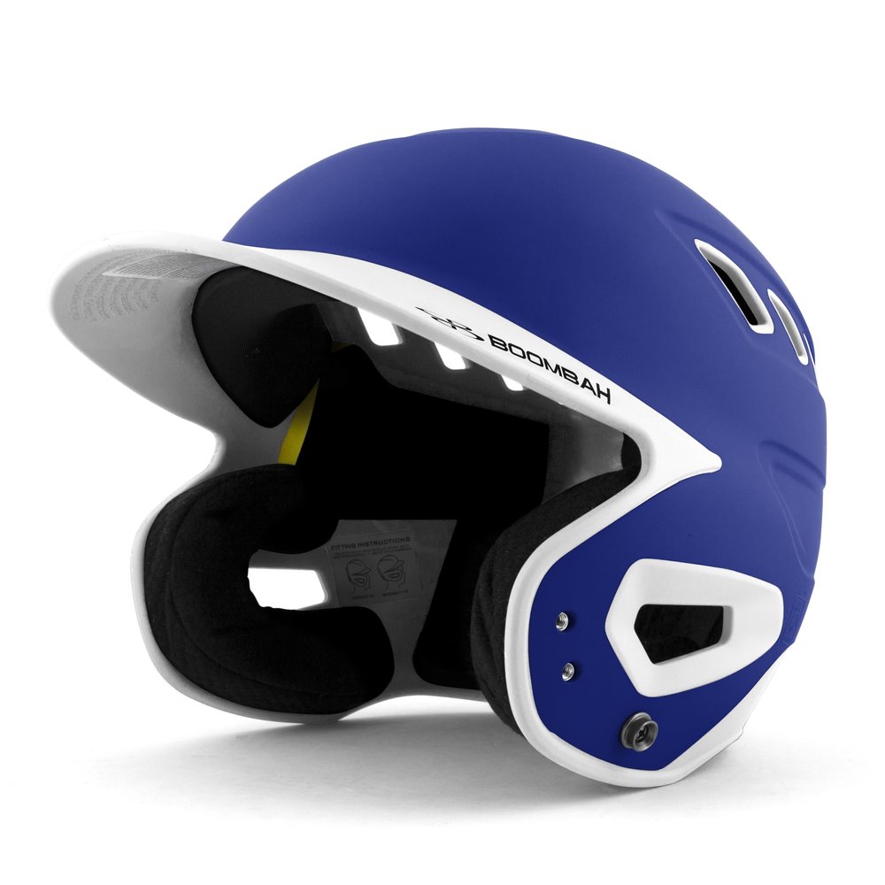Boombah DEFCON Batting Helmet Royal Blue/White NOSCAE - Size Senior 7" - 7 3/4"