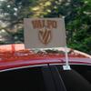 Valparaiso University Beacons Logo Car Truck Flag with Window Clip On Pole Holder - Right Passenger Side view 2