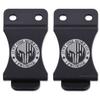KYDEX Belt Clip for Holsters & Sheaths  (w/Punisher Skull - Just One More Engraving) - (Fits 1.50in Belts) - (Inside-The-Waistband/IWB) - (USA Made) - (2 Pack) view 1