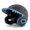 Boombah DEFCON Batting Helmet Charcoal/Columbia Blue NOSCAE - Size Senior 7" - 7 3/4" view 1