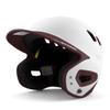 Boombah DEFCON Batting Helmet White/Maroon NOSCAE - Size Senior 7" - 7 3/4" view 1