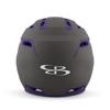 Boombah DEFCON Batting Helmet Sleek Profile Charcoal/Purple NOSCAE - Size Senior 7" - 7 3/4" view 4