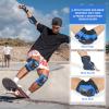 Tanden Skating Protective Gear Elbow and Knee Pads Adult, Knee Pads for Men Women Elbow Pads Wrist Guards for Roller Skating Cycling Skateboarding Blue view 2