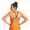 ARENA Puzzled Light Drop Back Women's One Piece Swimsuit for Competitive or Casual Swim, Ladies Bathing Suit view 2