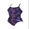 ARENA Women's Swimsuit Puzzled Team Print MaxLife Sports Suit Light Drop Back One Piece Bathing Suit Competition Training Racing Swimwear, Navy/Red Multi, US Size 22 view 4
