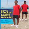 Essenclo Boys Athletic Shorts and Performance T-Shirt Crew Neck Boy Clothes Set, Summer Kids Outfit Size 3-16 (2 Pcs Set) - E1002 - Navy - 5-6 view 2