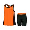Essenclo Girls Tank Tops and Shorts Summer Outfits, Athletic Activewear Loose Fit Cute Girls' Fashion Clothing Sets Size 3-16 - E1103 - Orange - 5-6 view 1