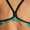 ARENA Puzzled Light Drop Back Women's One Piece Swimsuit for Competitive or Casual Swim Ladies Bathing Suit, Black/Green Multi, Size 36 view 4