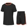 Essenclo Girls' Clothing Sets, Athletic T-Shirt and Short Outfits Performance Activewear Cute Summer Girls Fashion Size 5-14 - E1104 - Black - 11-12 view 1