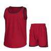 Essenclo Boys Clothing Sets, Boys Athletic Shorts & Sleeveless Shirts, Crew Neck Kids Tank Top Clothes Size 3-16 (2 Pcs Set) - E1001 - Red - 9-10 view 1