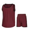 Essenclo Boys Clothing Sets, Boys Athletic Shorts & Sleeveless Shirts, Crew Neck Kids Tank Top Clothes Size 3-16 (2 Pcs Set) - E1001 - Heather Wine - 5-6 view 1
