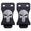 KYDEX Belt Clip for Holsters & Sheaths  (w/Punisher Skull - Stars & Stripes) - (Fits 1.50in Belts) - (Inside-The-Waistband/IWB) - (USA Made) - (2 Pack) view 1