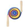 2 Pack Jump Rope for Kids, 8.5ft Adjustable Jump Rope with Wooden Handle and Rainbow Rope, Children Skipping Rope for Boys and Girls Exercise Fitness view 3