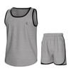 Essenclo Boys Clothing Sets, Boys Athletic Shorts & Sleeveless Shirts, Crew Neck Kids Tank Top Clothes Size 3-16 (2 Pcs Set) - E1001 - Marl Gray - 13-14 view 1