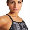 ARENA Puzzled Light Drop Back Women's One Piece Swimsuit for Competitive or Casual Swim Ladies Bathing Suit, Black/Black Multi, Size 30 view 4