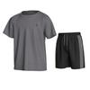 Essenclo Boys Athletic Shorts and Performance T-Shirt Crew Neck Boy Clothes Set, Summer Kids Outfit Size 3-16 (2 Pcs Set) - E1002 - Gray - 11-12 view 1