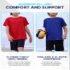 Essenclo Boys Athletic Shorts and Performance T-Shirt Crew Neck Boy Clothes Set, Summer Kids Outfit Size 3-16 (2 Pcs Set) - E1002 - Gray - 11-12 view 4