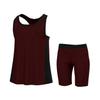 Essenclo Girls Tank Tops and Shorts Summer Outfits, Athletic Activewear Loose Fit Cute Girls' Fashion Clothing Sets Size 3-16 - E1103 - Heather Wine - 11-12 view 1