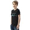 1965 GTO Miami Classic Car Club Edition Youth Short Sleeve T-Shirt Black view 3