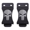 KYDEX Belt Clip for Holsters & Sheaths  (w/Punisher Skull - Stars & Stripes) - (Fits 1.75in Belts) - (Inside-The-Waistband/IWB) - (USA Made) - (2 Pack) view 1