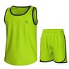 Essenclo Boys Clothing Sets, Boys Athletic Shorts & Sleeveless Shirts, Crew Neck Kids Tank Top Clothes Size 3-16 (2 Pcs Set) - E1001 - Lime Green - 9-10 view 1