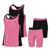 Essenclo Girls' Activewear Set - Short Sleeve Performance T-Shirt and Athletic Running Shorts Girls Clothing Outfit Size 5-14 (4 Pcs) - E2103 - Set-2-9-10 view 1