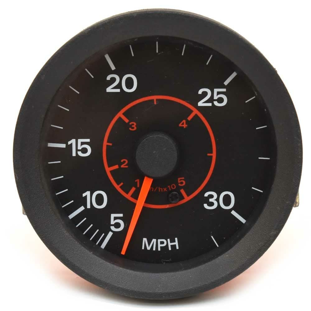 OMC Marine Boat Speedometer Gauge 175310 | Tech 5-30 MPH 3 1/4 Inch Black Red