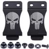 KYDEX Belt Clip for Holsters & Sheaths  (w/Punisher Skull - Stars & Stripes) - (Fits 1.75in Belts) - (Inside-The-Waistband/IWB) - (USA Made) - (w/Mounting Hardware) - (2 Pack) view 1