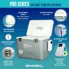 ENGEL 7.5 Quart Live Bait Cooler PRO for Fishing - Portable Minnow and Bait Bucket with Lithium-Ion Rechargeable Aerator - Silver (7.5Qt) view 4