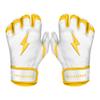BRUCE BOLT Chrome Series Short Cuff Yellow Batting Glove - Yellow Youth XLarge view 1